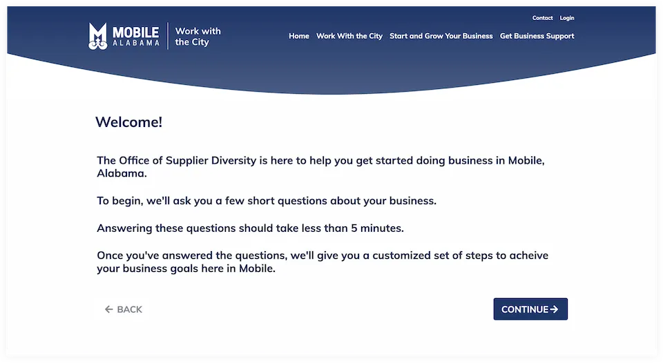 Visual Design: Quick Start Plan welcome screen.